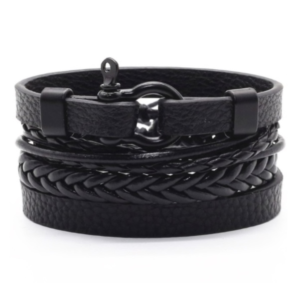Bad Influence Other - Leather Bracelets braided and bands Set of 4